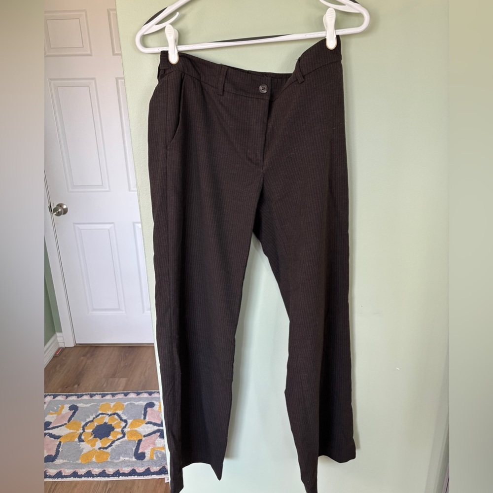 Vintage Y2K H&M slacks. Pin Stripe. Low rise.